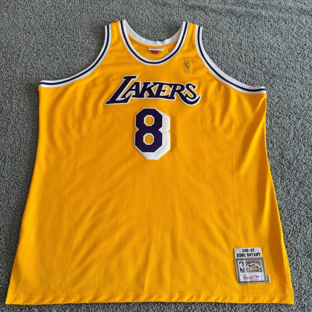 Authentic Kobe Bryant Mitchell & Ness NBA Los Angeles Lakers Rookie Jersey 3X 56
